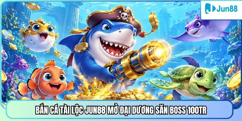 Bắn cá tài lộc Jun88 mở đại dương săn Boss 100Tr