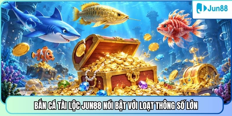 Bắn cá tài lộc Jun88 nổi bật với loạt thông số lớn