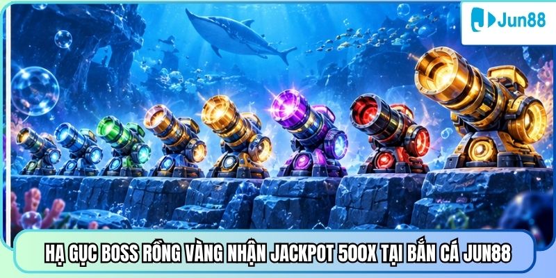 Hạ gục Boss Rồng Vàng nhận Jackpot 500X tại bắn cá Jun88