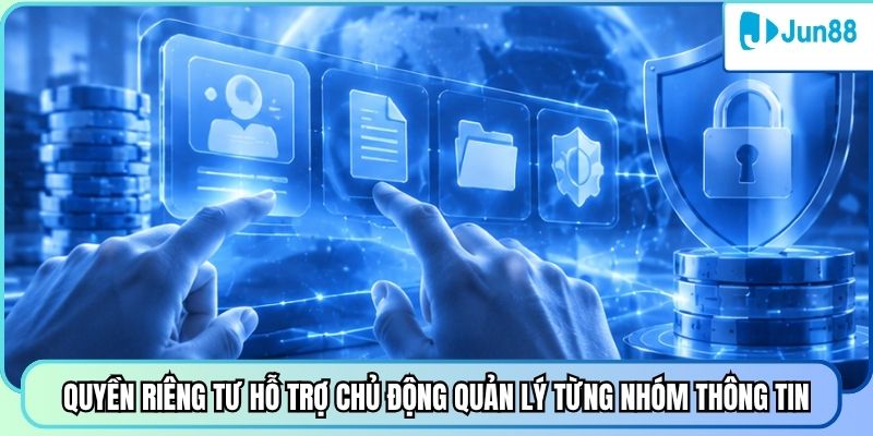 Quyền riêng tư hỗ trợ chủ động quản lý từng nhóm thông tin