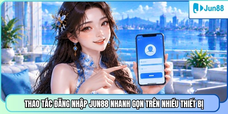 Thao tác đăng nhập Jun88 nhanh gọn trên nhiều thiết bị
